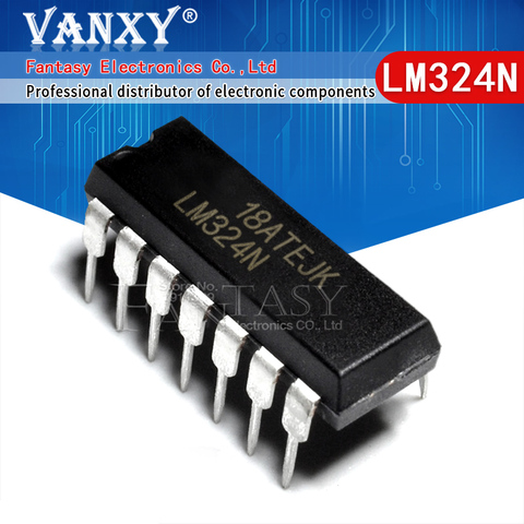 LM324N DIP14 LM324 DIP-14 IC, nouveau et original, 10 pièces ► Photo 1/6