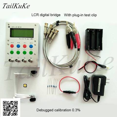 XJW01 LCR pont numérique, testeur de résistance, un condensateur d'inductance, bracelet, ESR Kit ► Photo 1/6