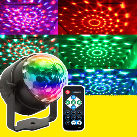 lumiere Disco boule lumière fête lumières DJ couleur musique avec un projecteur Flash Discosar Stroboscopes jeu central lampe à LED scène stroboscopique ► Photo 1/6