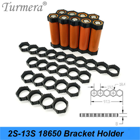 Turmera – support de support de batterie au Lithium 18650, 10 pièces, Module de groupe d'assemblage d'espacement 18650, boîtier de batterie, bricolage ► Photo 1/1