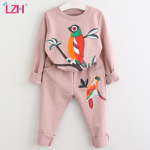 LZH – ensemble de vêtements pour filles, survêtement d'automne et de printemps pour enfants de 3-6-7 ans ► Photo 1/6