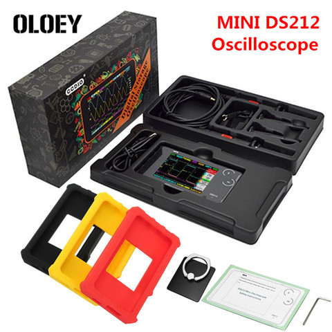 Oscilloscope numérique MINI DSO DS212 Nano DSO212 à 2 canaux, Oscilloscope numérique Portable professionnel DS 212 MCX, boîtier à sonde combinée, outils ► Photo 1/6