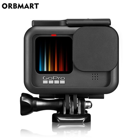 ORBMART – étui à cadre noir pour GoPro Hero 9, couvercle protecteur d'objectif, Cage en verre, protecteur d'écran, accessoires ► Photo 1/6