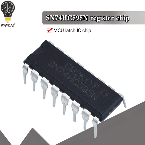 Nouveau et original IC 8BIT registre à décalage avec 3 états sortie, 10 pièces, SN74HC595N DIP16 SN74HC595 DIP 74HC595N ► Photo 1/6