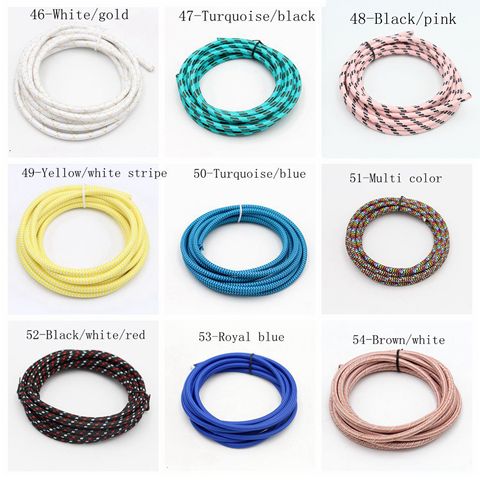 VDE 2 câble de tissu de noyau Textile tissu cordon de couleur câble électrique câble flexible ► Photo 1/6