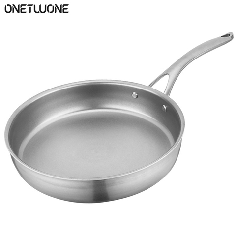 Poêle à frire antiadhésive en titane pur, ustensile de cuisine polyvalent Compatible avec l'induction, pour la cuisine domestique ou le Restaurant ► Photo 1/6