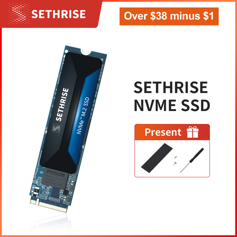 Sethrise interne SSD M2 nvme disque dur 256G/512G/1T SSD lecteur pci-e 3.0x4 pour ordinateur de bureau et ordinateur portable ► Photo 1/5