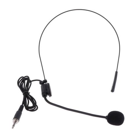 Microphone à casque unique 3.5mm, micro pour prise vocale professionnelle sans fil, qualité Audio excellente, anti-transpiration et anti-poussière ► Photo 1/6