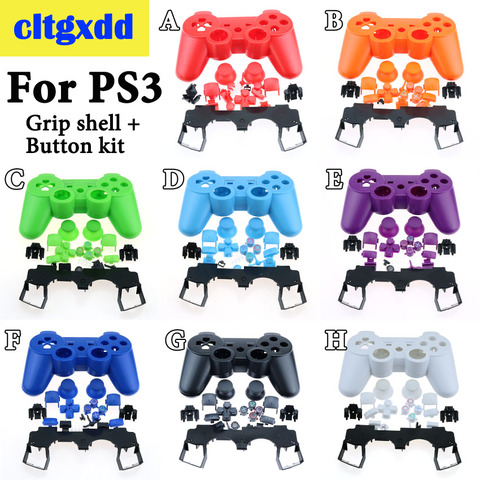 Boîtier de manette de jeu avec ensemble complet de pièces, coque pour contrôleur PS3, accessoires avec cadre intérieur, Kit de boutons pour Sony playtion 3 ► Photo 1/6