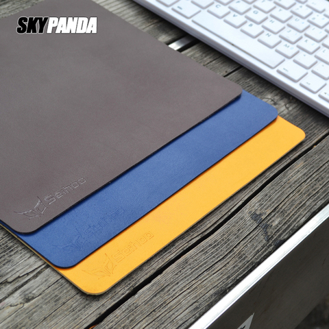 Micro En Cuir Non-slip Souris Pad Super Doux bureau d'ordinateur portable Contrôle Style Tapis De Souris Étanche Souris Tapis Pour Home Office Gaming ► Photo 1/6