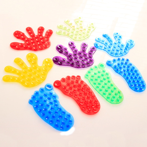 Jouets de bain pour bébé 10 pièces/ensemble, ventouse Double face forte en plastique magique, mignon support d'aspiration de salle de bain ► Photo 1/6