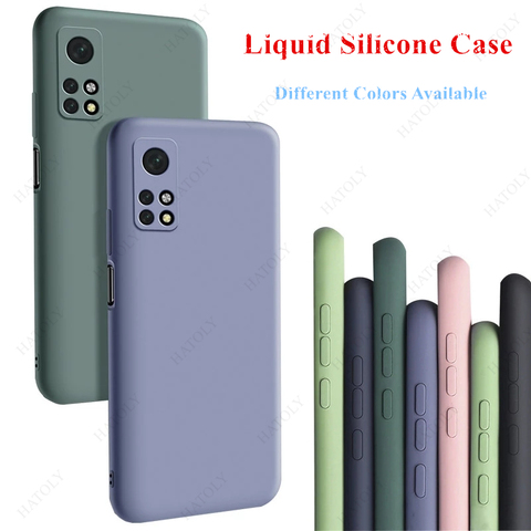 Coque en Silicone liquide pour Xiaomi, compatible Mi 10T Pro, Note 10 Lite Pro, Redmi Note 9s, 9C, 9, Poco M3, X3, NFC ► Photo 1/6