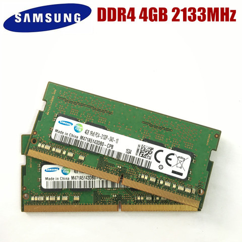 Samsung – mémoire de serveur d'ordinateur portable, modèle DDR4, capacité 4 go 8 go 16 go, fréquence d'horloge 2133/2400/2666MHz, RAM PC4, DIMM ► Photo 1/6