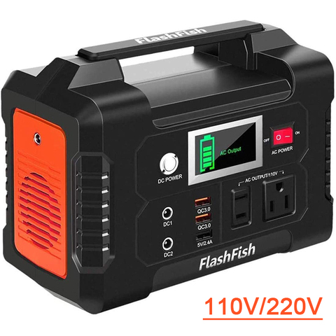 110V chargeant la centrale solaire portative FlashFish 40800mAh générateur solaire chargeur de batterie alimentation d'énergie extérieure 200W ► Photo 1/6