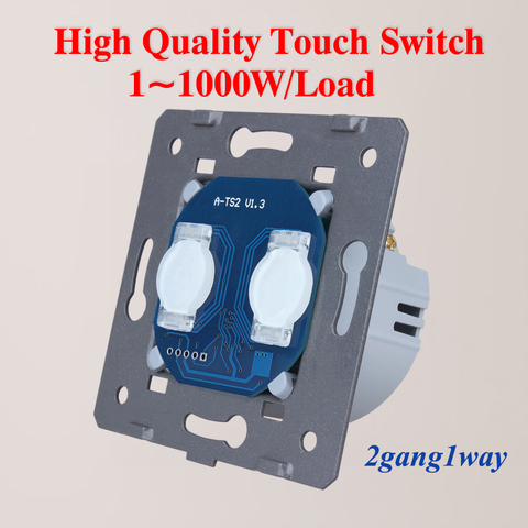WELAIK EU mur-interrupteur tactile-interrupteur bricolage-pièces-ecran applique-interrupteur 2gang-1way AC250V-A921 ► Photo 1/4