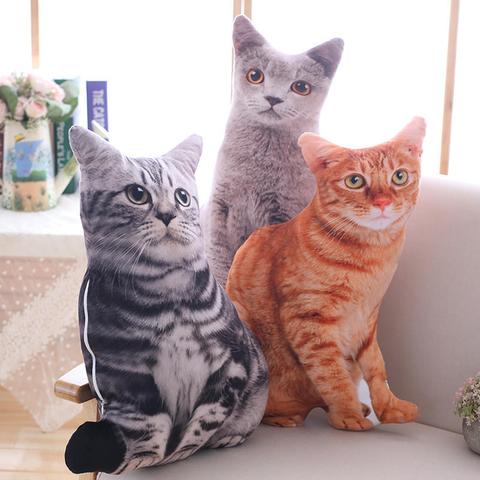 Coussin de couchage en forme de chat, coussin en peluche, décoration de canapé, dessin animé, jouets pour enfants, cadeau, 50cm, 1 pièce ► Photo 1/6