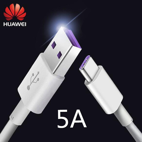 Câble USB 5A uperCharge pour recharge rapide, cordon de chargeur usb-c pour Huawei P20/pro Mate10/Pro P10 Plus Honor V10 10 note 10 ► Photo 1/6