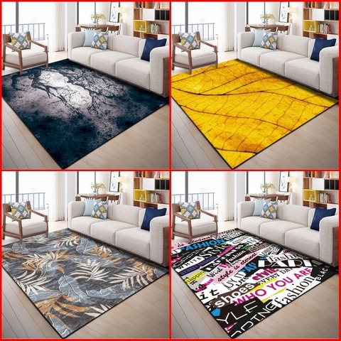 Tapis de sol moderne simple pour salon, chambre à coucher, européen, pour table basse, club d'étude, modèle de pièce ► Photo 1/6