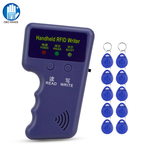 Lecteur de cartes RFID portable 125KHz, copieur, graveur, programmateur de cloneur de cartes EM réinscriptible EM4305/T5577 ► Photo 1/1