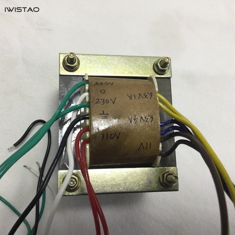 IWISTAO transformateur de puissance EI pour Tube FM Radio WVTR-FM09 tension de sortie 230V-0-230V 6.3v 11V HIFI Audio bricolage ► Photo 1/6