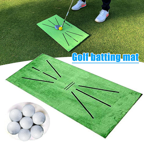 Golf Tapis D'entraînement pour Balançoire Détection Bâton En Porte Jeu de Golf de Golf Pratique Formation Jeu Cadeau Maison Bureau Extérieur Tapis ► Photo 1/5