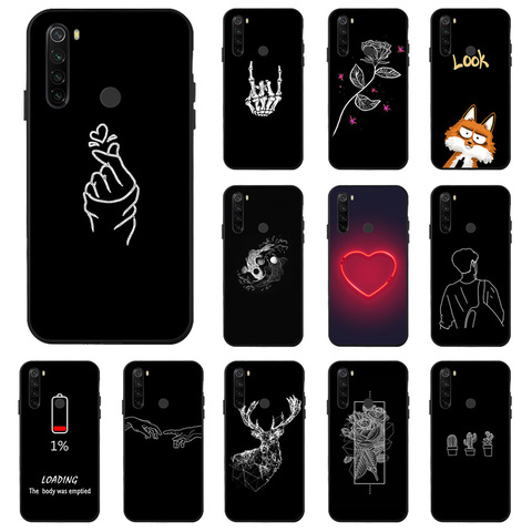 Étui peint pour Xiaomi Redmi Note 8T étui en silicone souple protection en TPU pour Xiomi Redmi Note 8 9s 9 Pro Max 8A Mi 9T couverture ► Photo 1/6