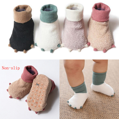 2022 nouveau mignon automne et hiver nouveau-né chaussettes décontracté chaud bébé pied chaussette ► Photo 1/6