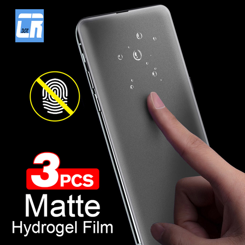 1-3 pièces sans empreinte digitale mat Hydrogel Film pour Xiaomi Redmi Note 9S 8 7 5 K20 Pro K30 4X GO 9A 7A 8A 6 protecteur d'écran pas de verre ► Photo 1/6