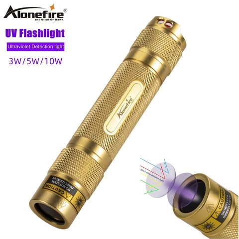 Alonefire SV007 lampe de poche UV 365nm détecteur de lumière noire ultraviolette détecteur de taches d'urine pour animaux de compagnie ► Photo 1/6