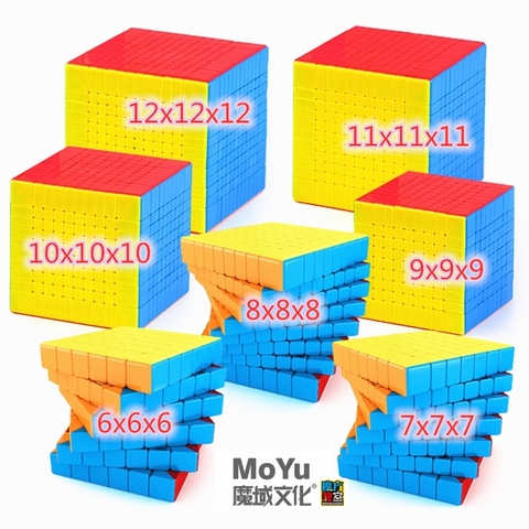 MoYu Magic cube puzzle toys magique 6x6 7x7 8x8 9x9 10x10 11x11 12x12x12 Puzzle jouets Cubo magico puzzle professionnel jouets cube de vitesse jeu amusant cube ► Photo 1/6