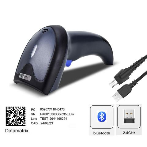 NETUM W8-X Bluetooth sans fil 2D QR lecteur de codes à barres et W6 2.4G sans fil CCD lecteur de codes à barres pour écran d'ordinateur de paiement Mobile ► Photo 1/6