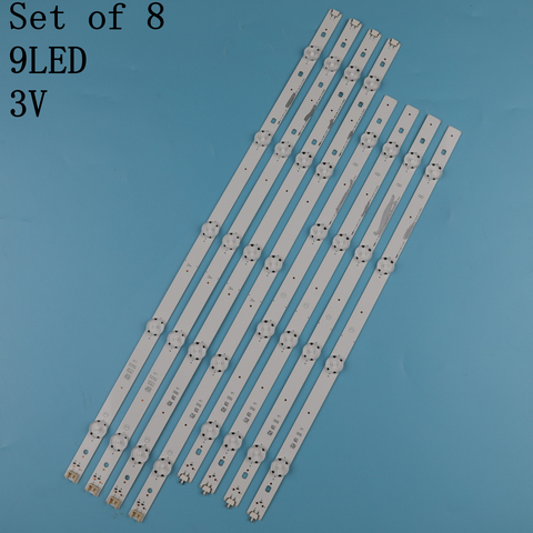 Bande de rétroéclairage LED, 8 pièces, pour LG 49UH610A 49UH6100 49LF5100 49UH6030 49UF640V 49UF6407 49UF640 49LF510V ► Photo 1/4