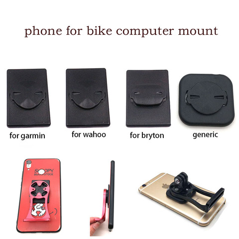 Autocollant de téléphone de vélo, support GPS pour ordinateur, pour GARMIN Wahoo Bryton IGPSPORT, adaptateur de montage avant ► Photo 1/6