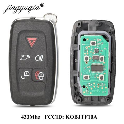 Porte-clés à distance pour jingyuqin | 315Mhz/433Mhz, 5 boutons, clé de commande pour Land Rover LR4 Range Evoque Sport KOBJTF10A ► Photo 1/5