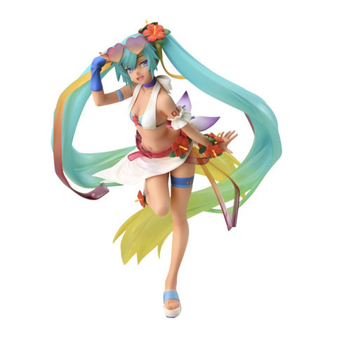 2022 figurine originale SEGA Miku Tropical Ver d'été. Figurine PVC modèle poupée jouets Figurals ► Photo 1/3