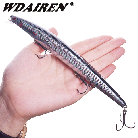 1 pièces 18 cm/23g gros leurres de pêche méné appâts de pédalier Iscas Artificiais Para Pesca mer Wobbler appâts de natation attirail de pêche WD-207 ► Photo 1/6