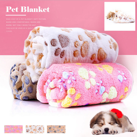 Serviette serviette pour animal de compagnie, tapis de patte de chat pour chiens, tapis de chiot, tapis chaud d'hiver, de chiot, couverture de couchage, coussin ► Photo 1/6