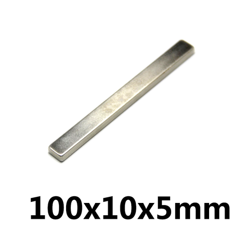Bloc magnétique surpuissant N35 en néodyme, 100x10x5mm, 100x10x5mm, 1-30 pièces ► Photo 1/4