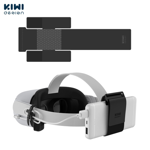 KIWI design – sangle de fixation pour batterie externe VR, pour Oculus Quest/Quest, 2 accessoires fixés sur la sangle de casque VR (pas pour la sangle Elite) ► Photo 1/6