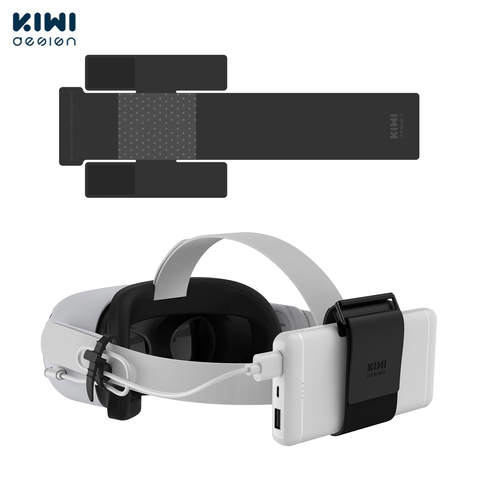 KIWI design – sangle de fixation pour batterie externe VR, pour Oculus Quest/Quest, 2 accessoires fixés sur la sangle de casque VR (pas pour la sangle Elite) ► Photo 1/6