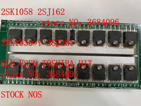 Carte de circuit imprimé d'occasion K1058 2SK1058 2SJ162 J162 TO-247, 2 paires d'occasion-100, retirez le circuit imprimé et laissez le transistor ► Photo 1/5