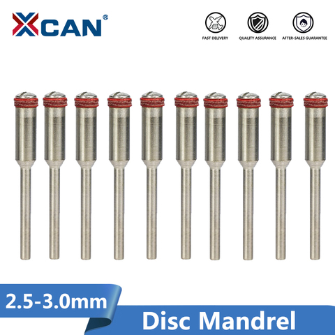 XCAN 10 pièces 2.35/3.0mm disque mandrin tige de coupe poignée de roue pour Dremel accessoires rotatifs outils polissage roue mandrins ► Photo 1/6