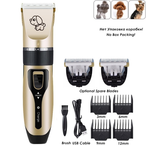 Tondeuse électrique pour animaux de compagnie Kit de toilettage professionnel Rechargeable chat pour animaux de compagnie chien tondeuse à cheveux ensemble de rasoir animaux Machine de découpe de cheveux ► Photo 1/6