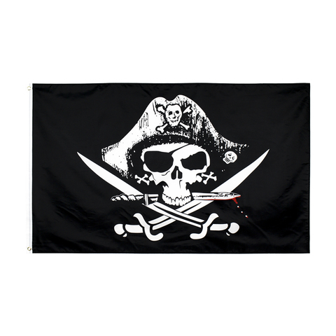 WN 60X90 90x150cm, drapeau de poitrine de Jolly rogers, crâne de Pirate mort, os croisés, pour décoration ► Photo 1/6