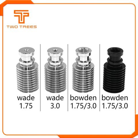 Filament Direct de radiateur Bowden pour l'extrudeuse de Wade de V6 j-head 1.75mm/3.0mm imprimantes 3D partie les accessoires de courte Distance ► Photo 1/6