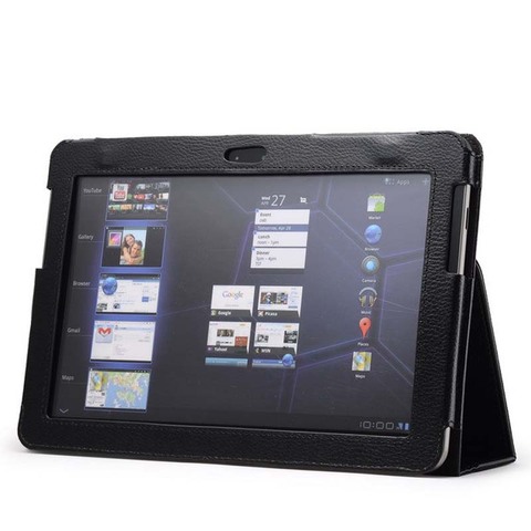 Pour Samsung Galaxy Tab 2 10.1 pouces GT-P5100 P5110 P5113 P7500 P7510 étui pour tablette en cuir ► Photo 1/5
