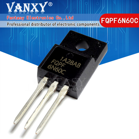 Transistors MOS FET TO-220 6N60C 6N60 TO220 TO-220F, 10 pièces ► Photo 1/5