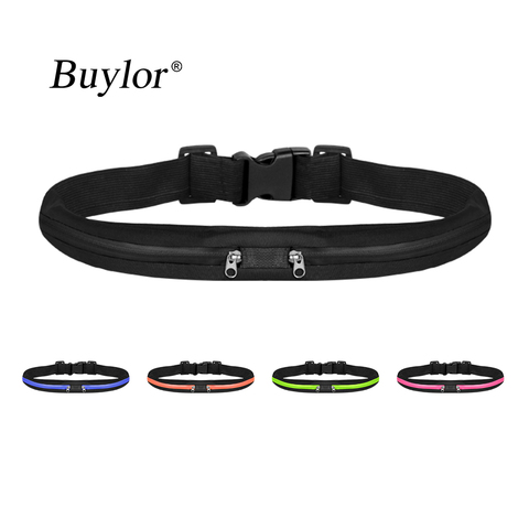 Buylor course ceinture sac femmes hommes sport taille sac étanche Portable taille Pack Pocketbelt téléphone pochette pour cyclisme salle de sport ► Photo 1/6