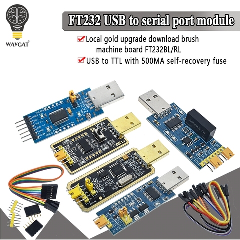 WAVGAT FT232BL FT232RL FT232 USB vers TTL 5V 3.3V câble de téléchargement vers Module adaptateur série pour Arduino USB vers 232 support win10 ► Photo 1/6