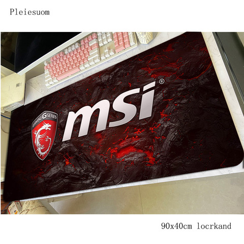 Msi tapis de souris garçon cadeau tapis de souris de jeu 90x40cm pc ordinateur gamer accessoires grand tapis Kawaii bureau d'ordinateur portable coussinets de protection ► Photo 1/5